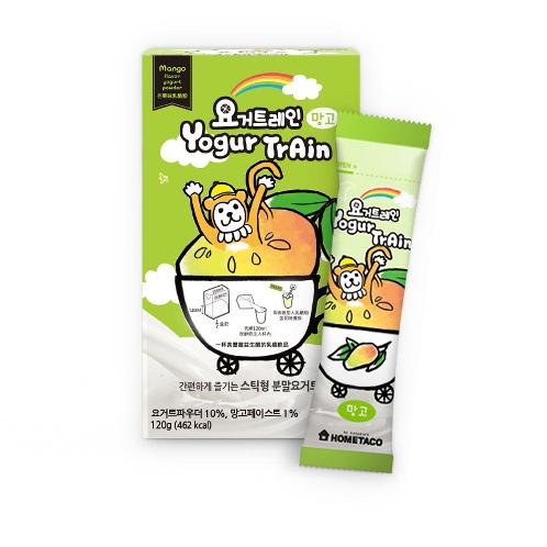 Is a stick-shaped, easy-to-eat YogurTrain Mango (made in Korea)
